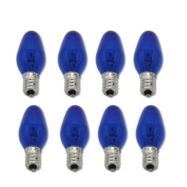 Ilc Replacement For Light Bulb/Lamp 15W C7 E12 Blue 10 Pack 10PAK:WX-QY45-5